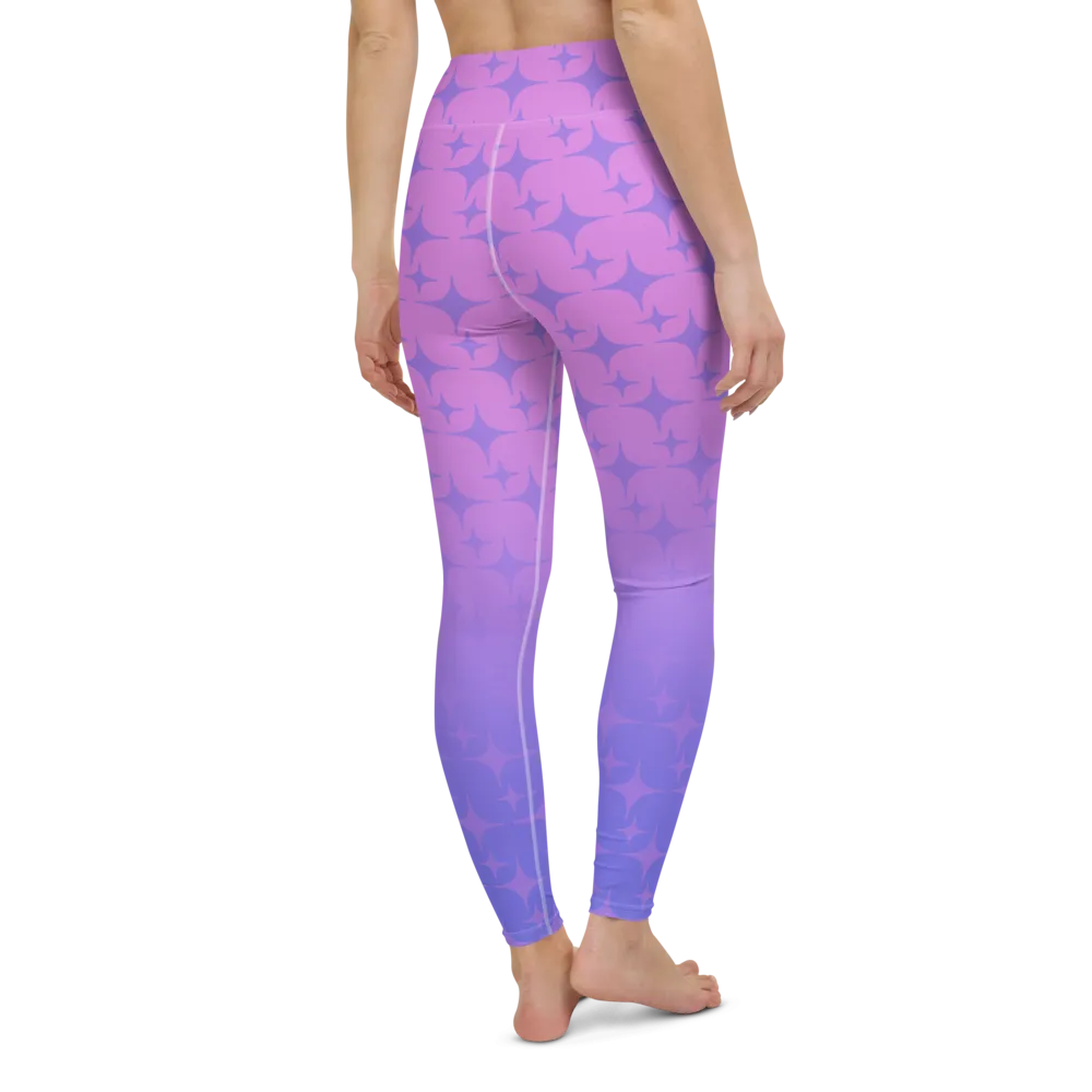 Purple Ghost Sparkle Leggings (Women's XS-XL)