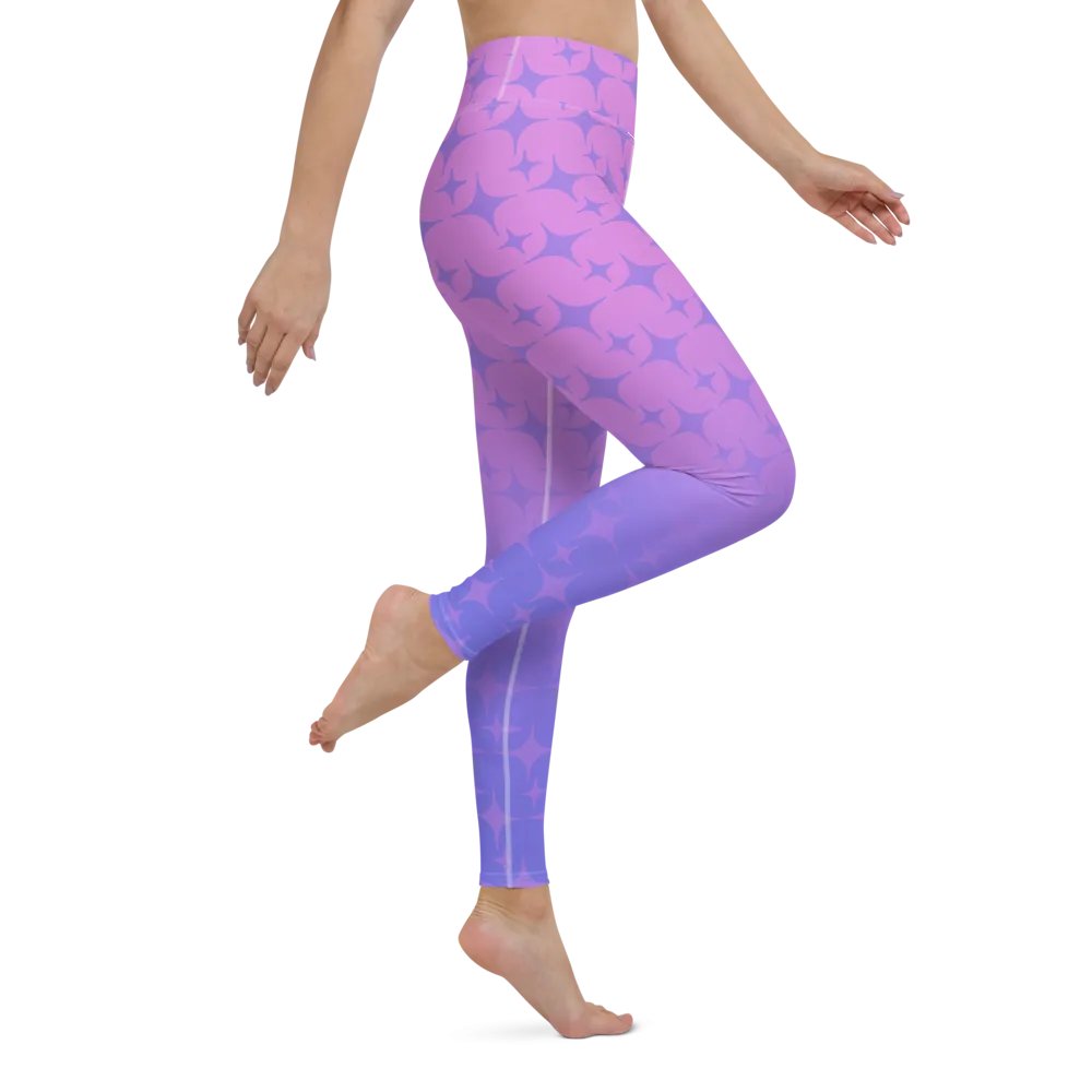 Purple Ghost Sparkle Leggings (Women's XS-XL)