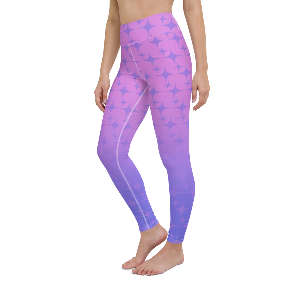 Purple Ghost Sparkle Leggings (Women's XS-XL)