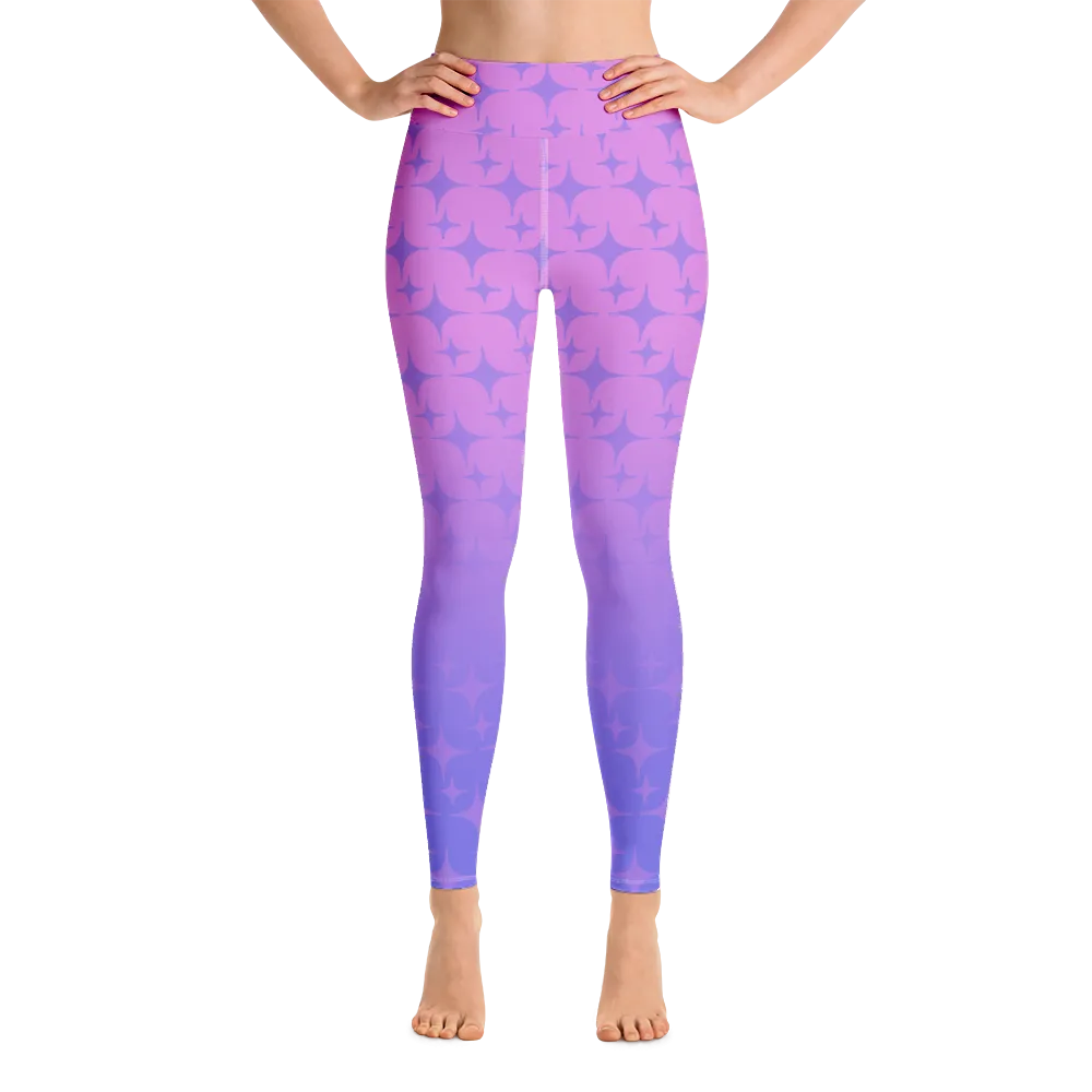 Purple Ghost Sparkle Leggings (Women's XS-XL)