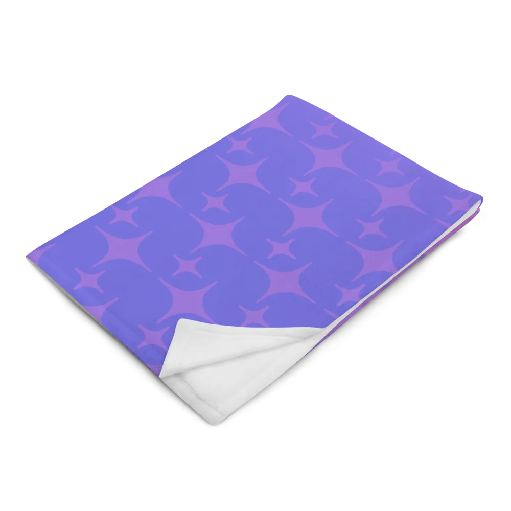 Purple Ghost Sparkle Throw Blanket