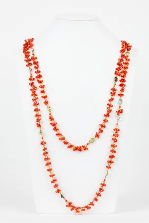 Quartz, Multi Gem Wrap Necklace