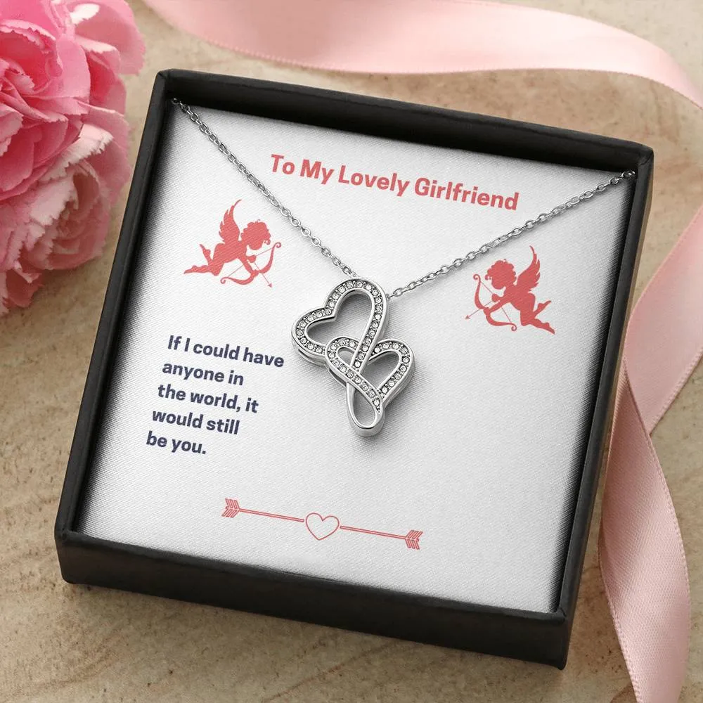 " To my lovely girlfriend " Necklace