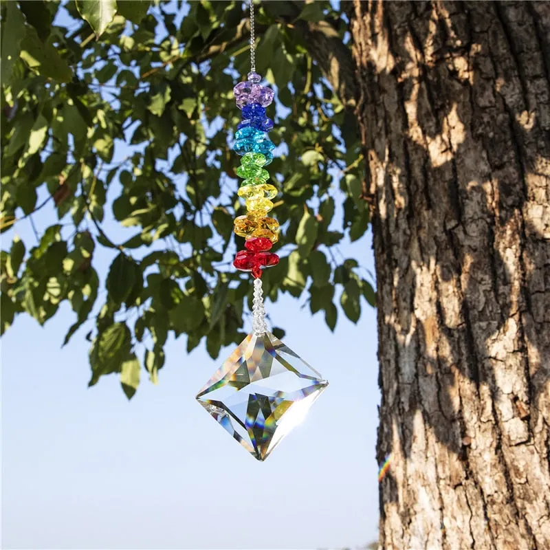 Rainbow Lucky Star Prism Suncatcher