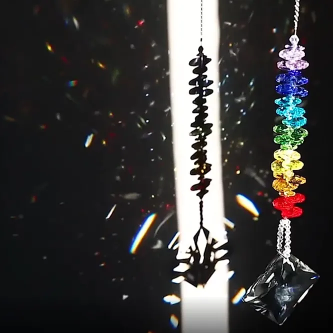 Rainbow Lucky Star Prism Suncatcher