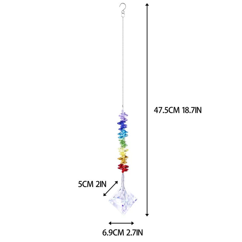 Rainbow Lucky Star Prism Suncatcher