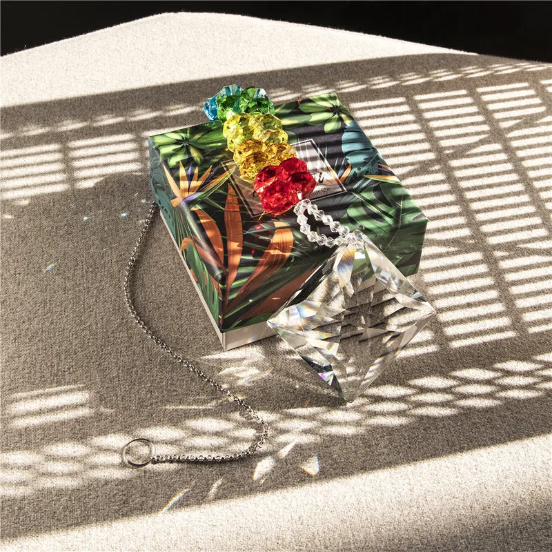 Rainbow Lucky Star Prism Suncatcher