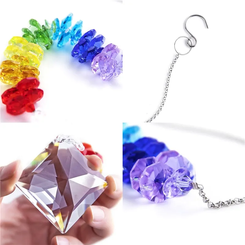 Rainbow Lucky Star Prism Suncatcher