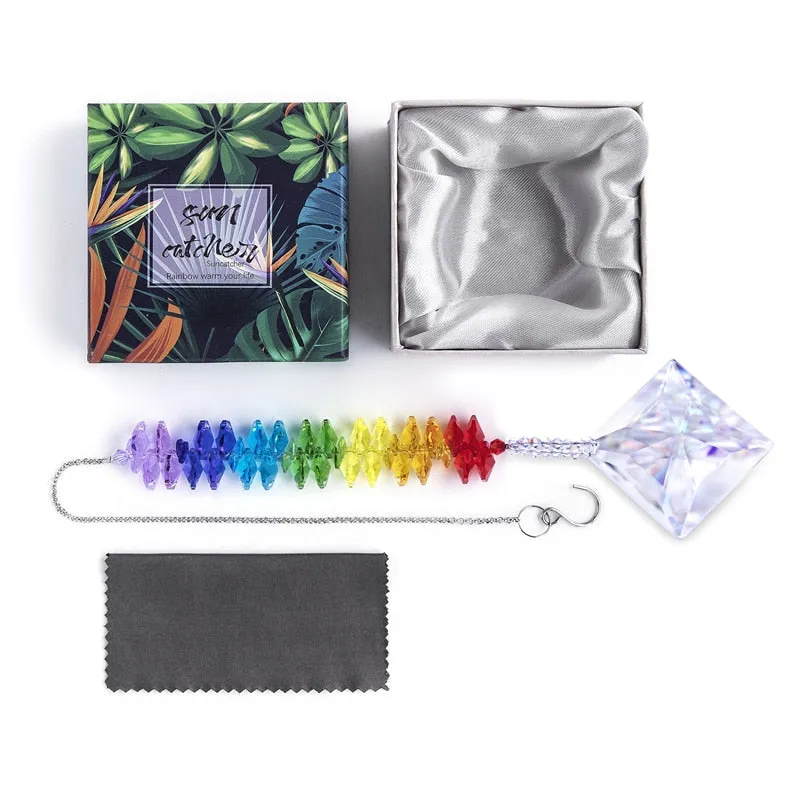 Rainbow Lucky Star Prism Suncatcher
