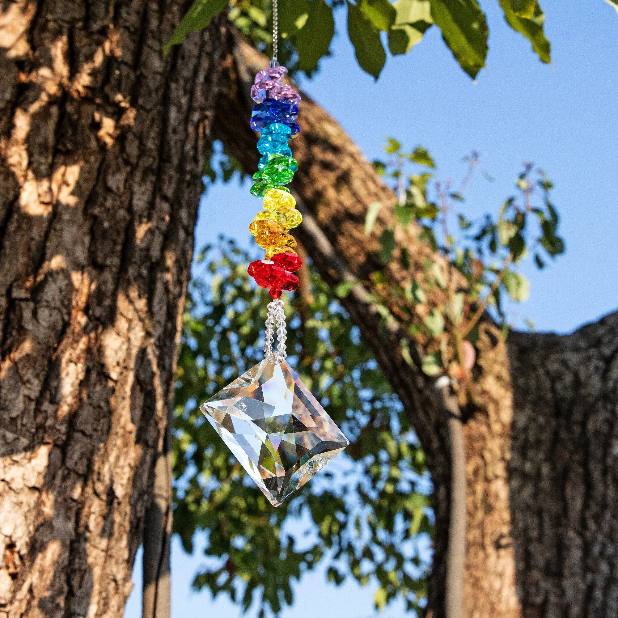 Rainbow Lucky Star Prism Suncatcher