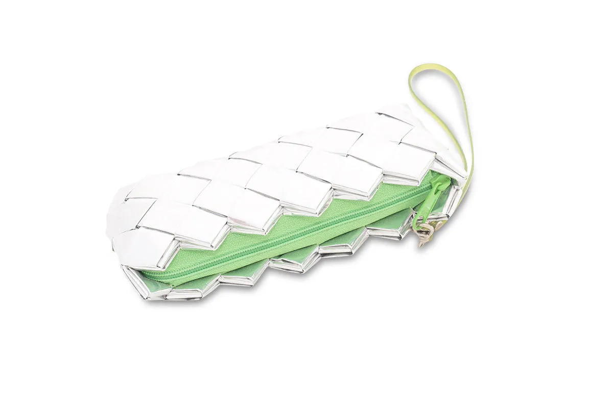 Recycled Silver Wrappers Clutch Bag