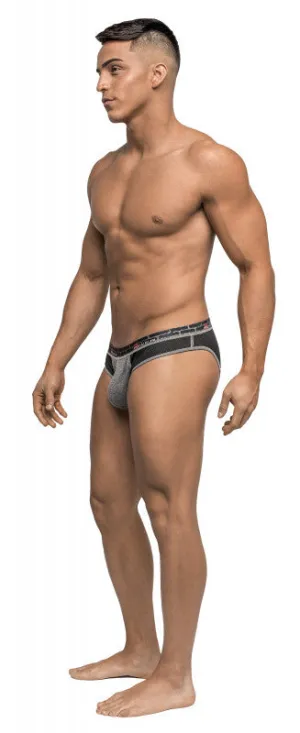 Reversible - Bikini - Large - Gray/ Black