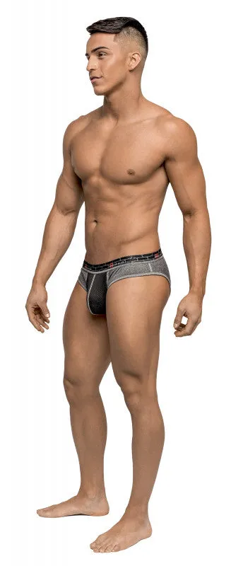 Reversible - Bikini - Large - Gray/ Black