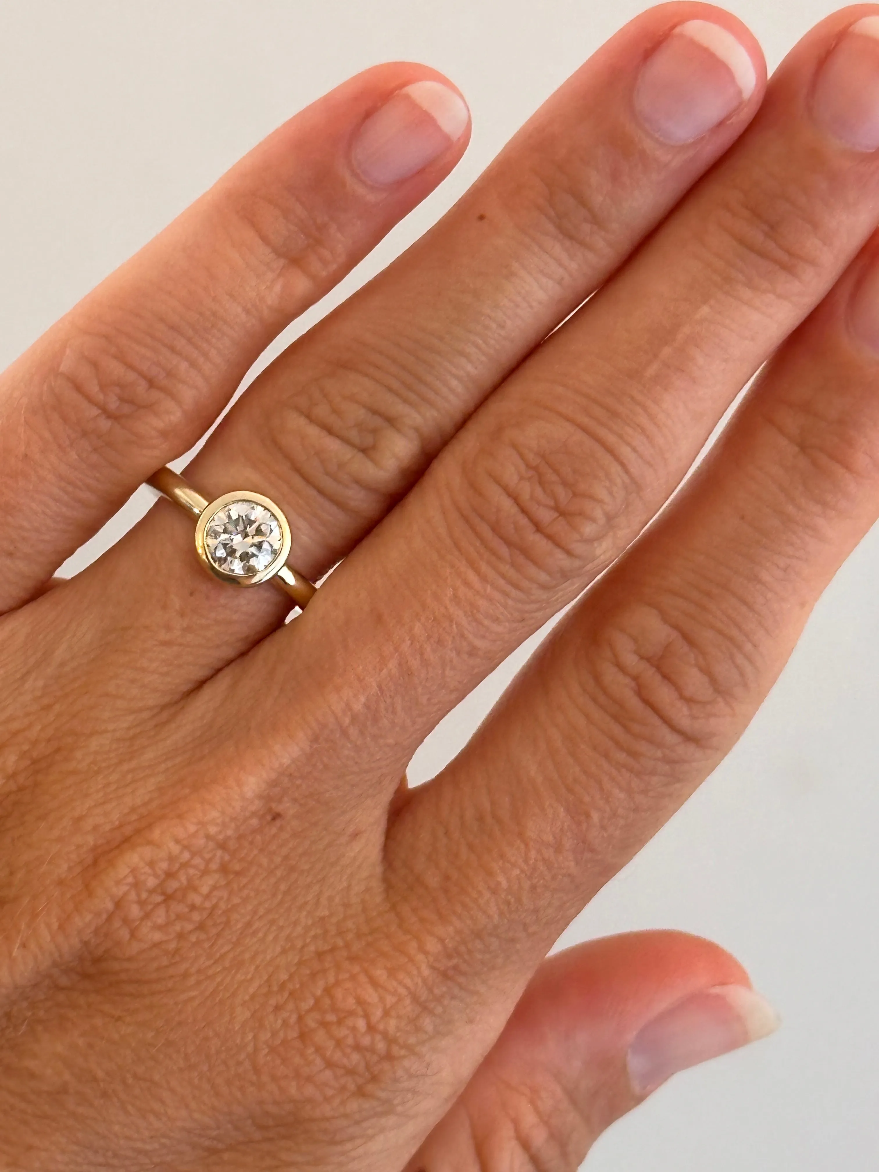 Round Diamond Solitaire Ring, 1.07ct - Ring Size 6.5