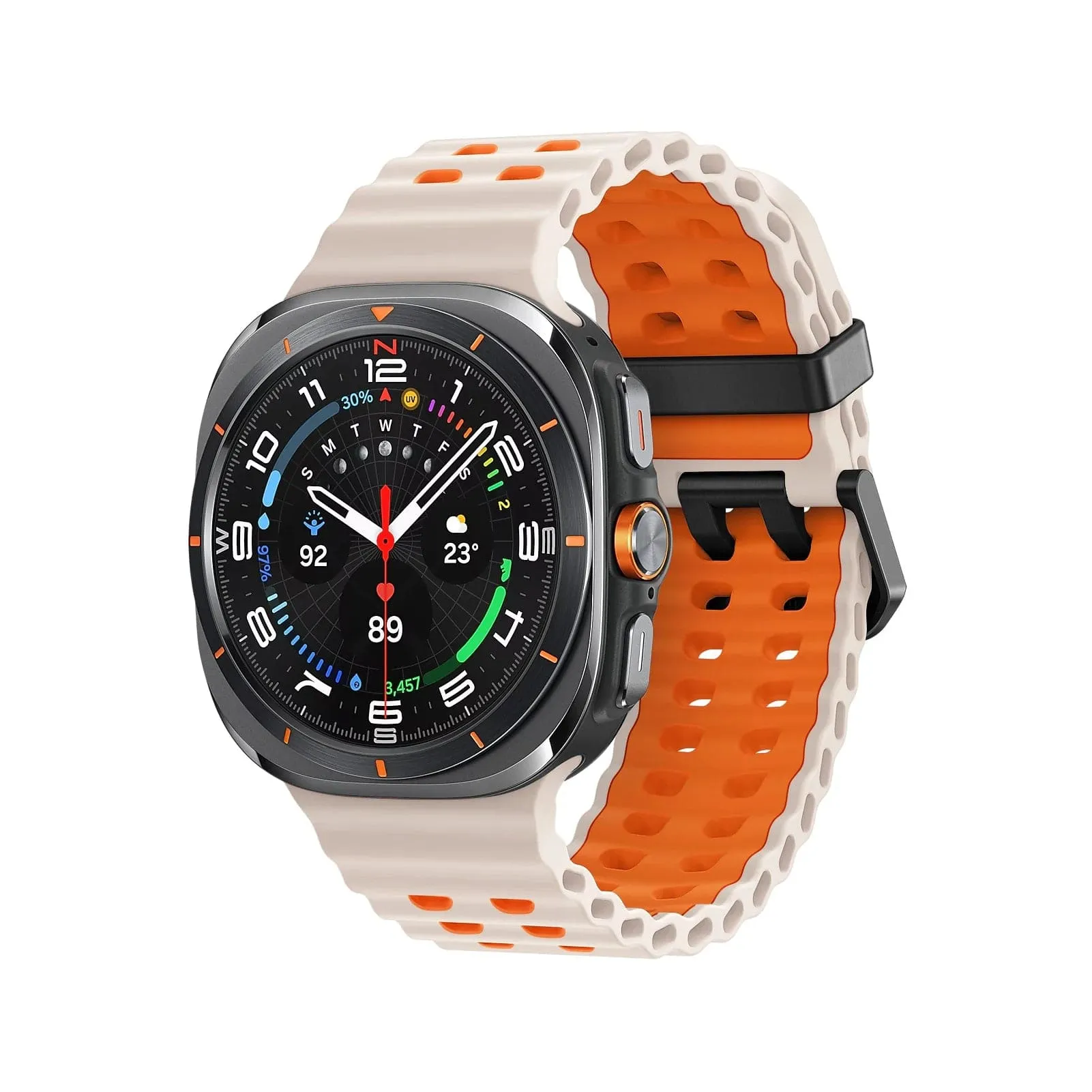 Rugged 2 Tone Sports Watch Band For Samsung Watch 7 Ultra