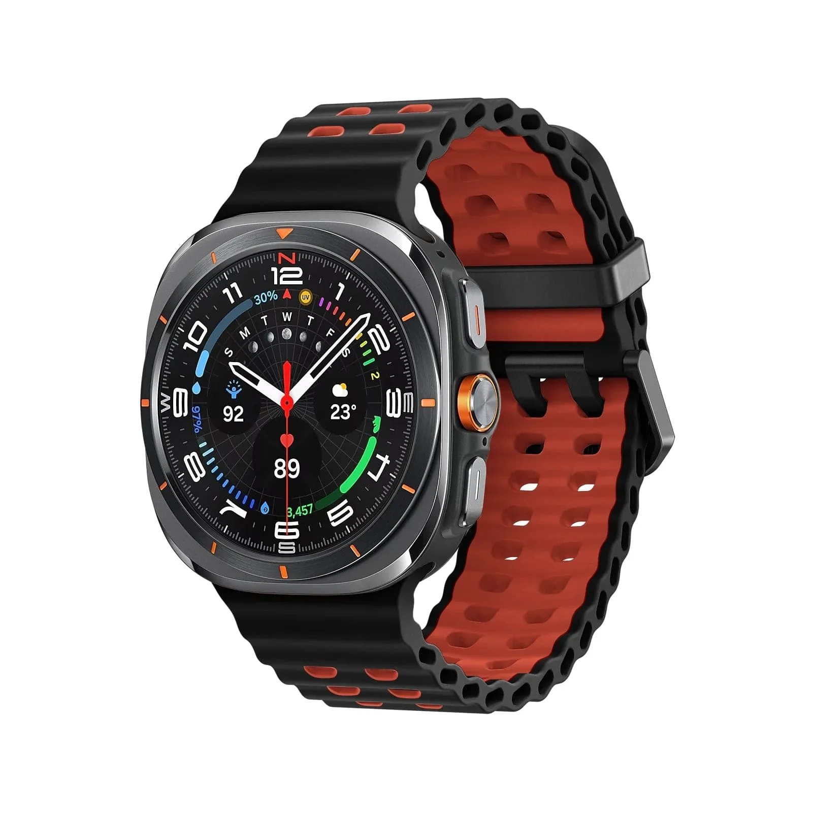 Rugged 2 Tone Sports Watch Band For Samsung Watch 7 Ultra