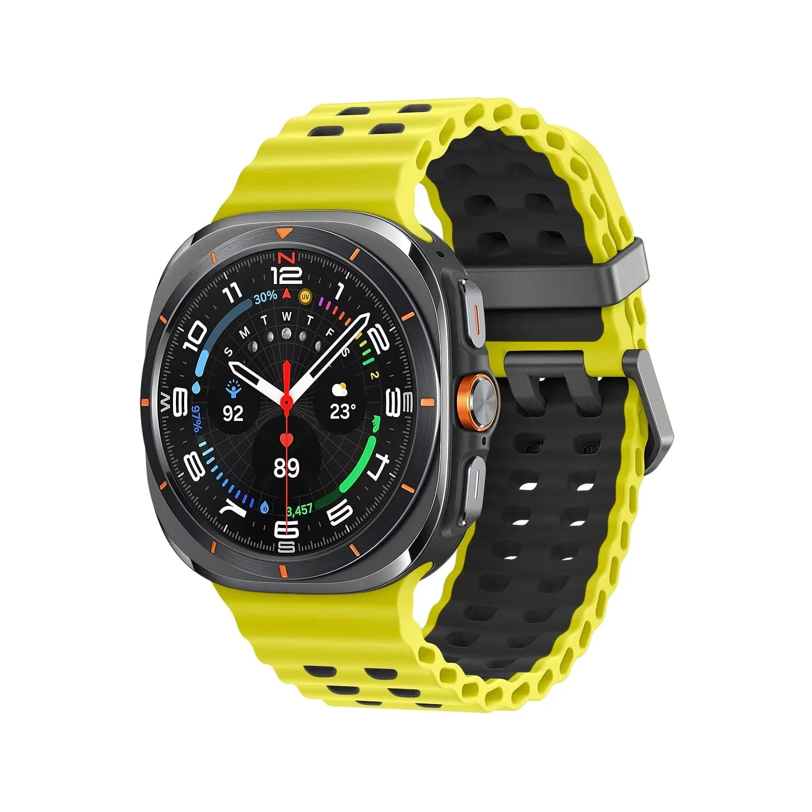 Rugged 2 Tone Sports Watch Band For Samsung Watch 7 Ultra