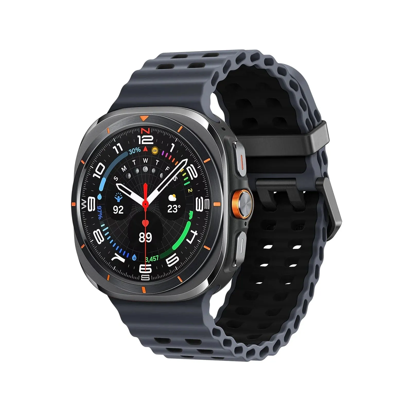 Rugged 2 Tone Sports Watch Band For Samsung Watch 7 Ultra