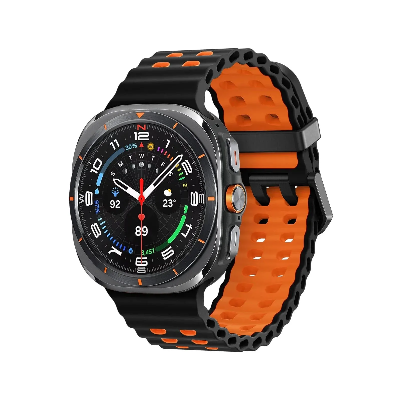 Rugged 2 Tone Sports Watch Band For Samsung Watch 7 Ultra