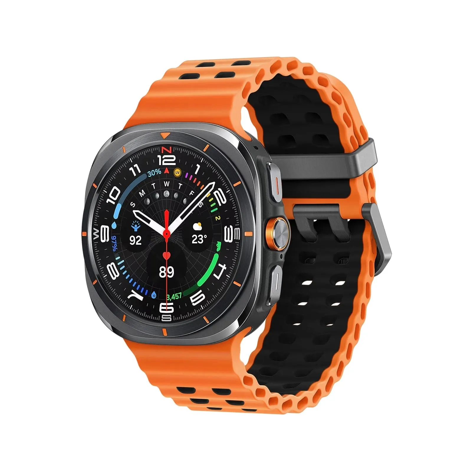 Rugged 2 Tone Sports Watch Band For Samsung Watch 7 Ultra