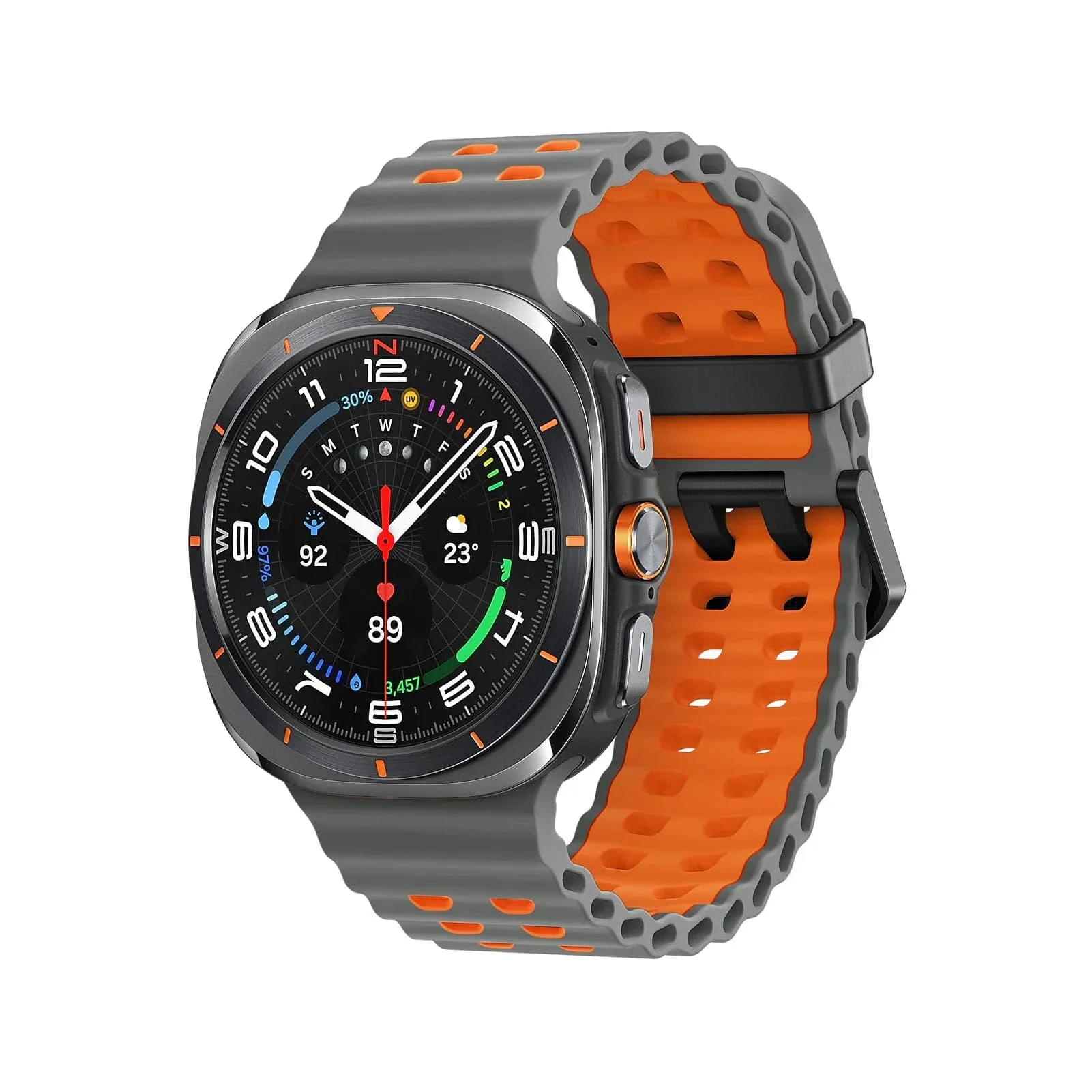 Rugged 2 Tone Sports Watch Band For Samsung Watch 7 Ultra