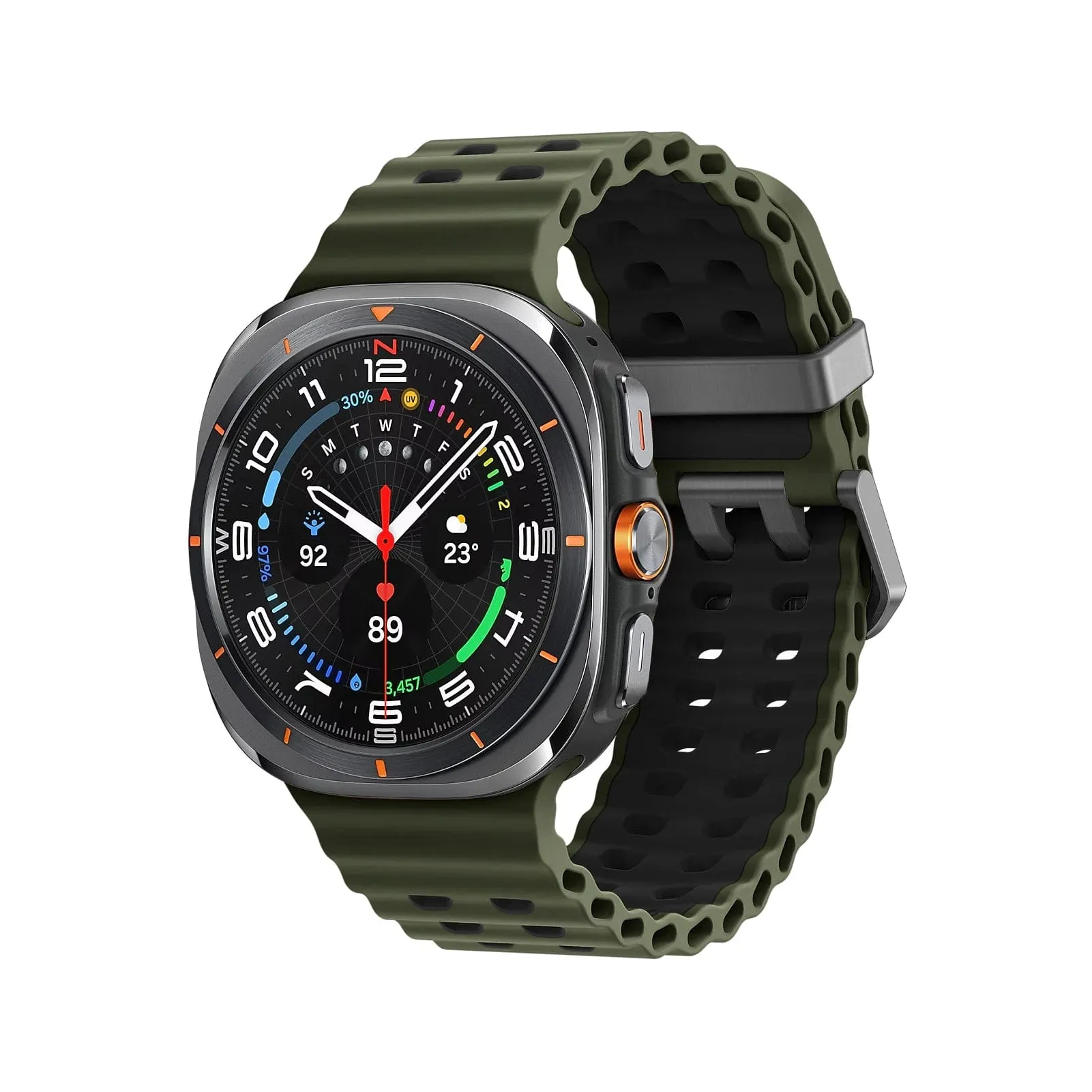 Rugged 2 Tone Sports Watch Band For Samsung Watch 7 Ultra
