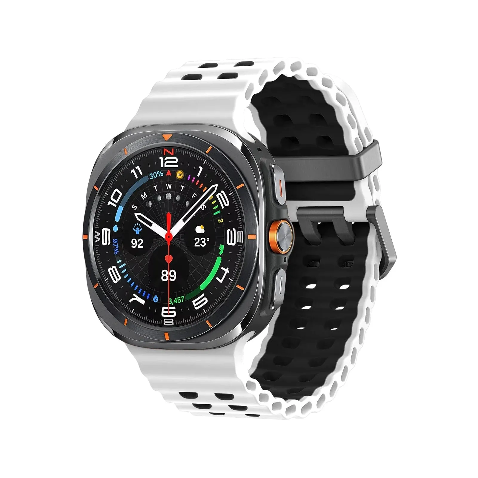 Rugged 2 Tone Sports Watch Band For Samsung Watch 7 Ultra
