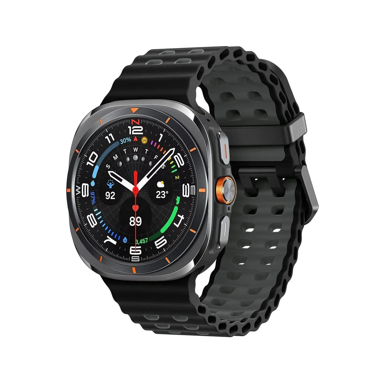 Rugged 2 Tone Sports Watch Band For Samsung Watch 7 Ultra