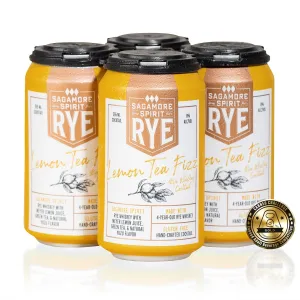 Sagamore Spirit Lemon Tea Fizz Rye Whiskey (4 Pack) 4 year 355 ml