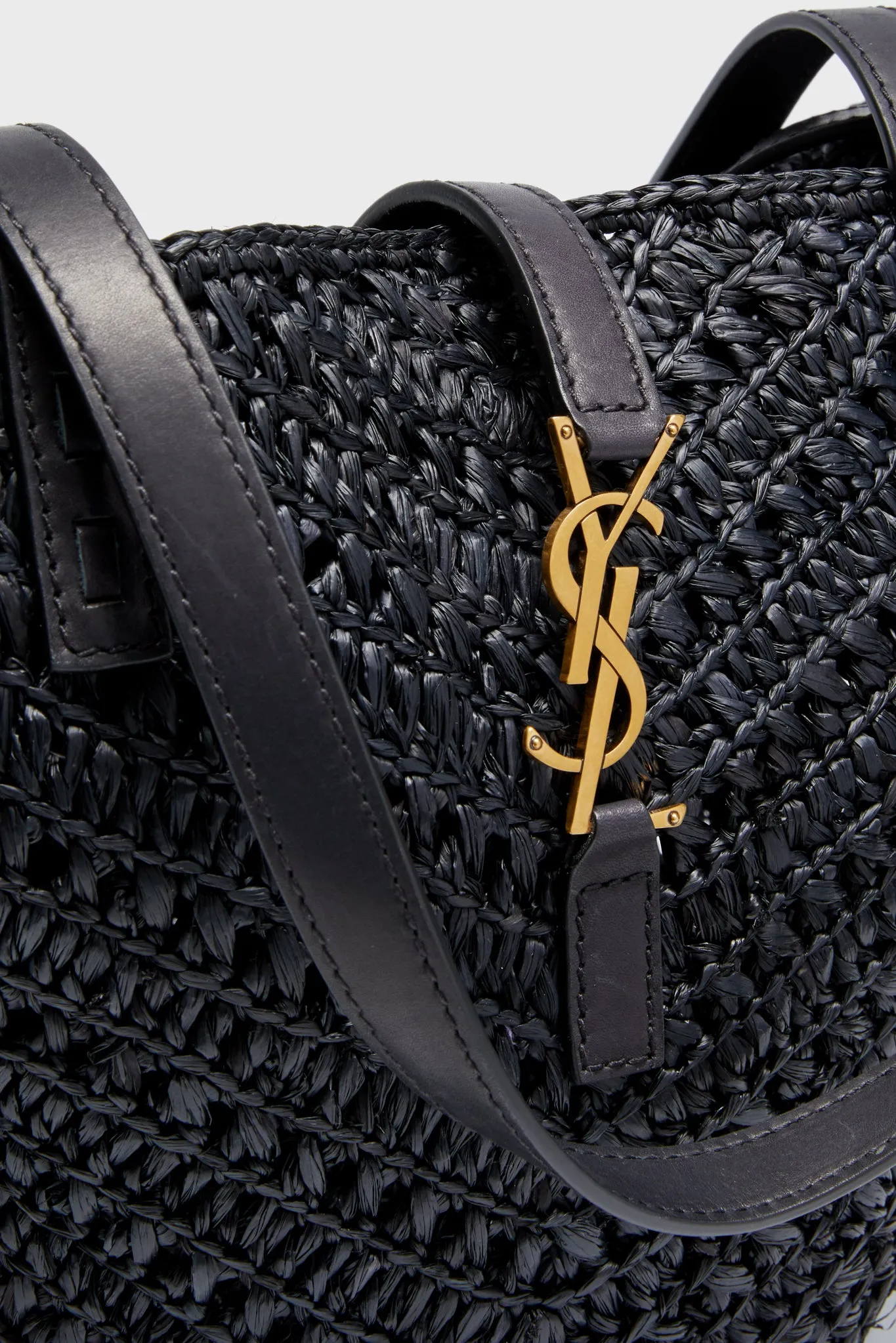 Saint Laurent Black Small Panier Tote Bag