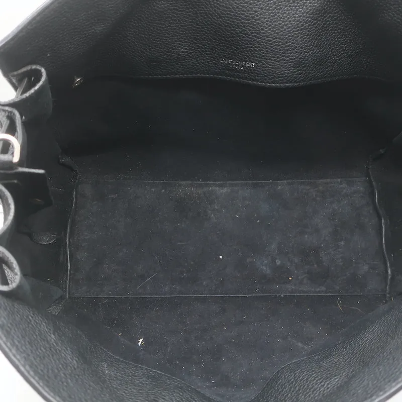 Saint Laurent Small Sac De Jour Bag Black Grained Leather Crossbody Tote
