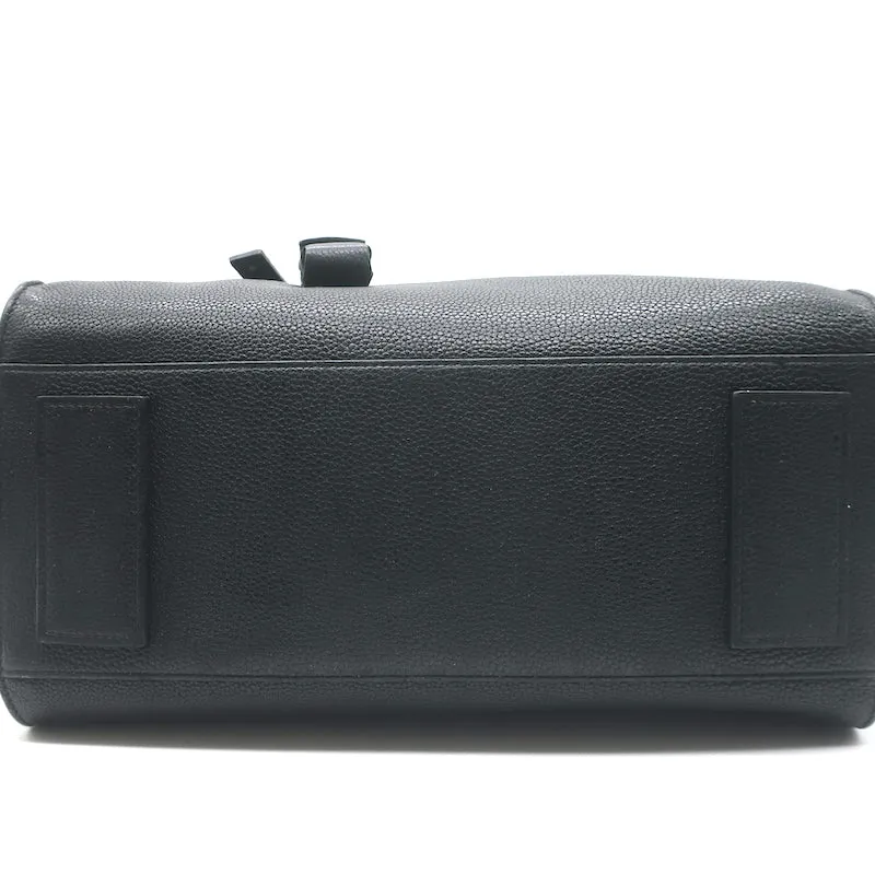 Saint Laurent Small Sac De Jour Bag Black Grained Leather Crossbody Tote
