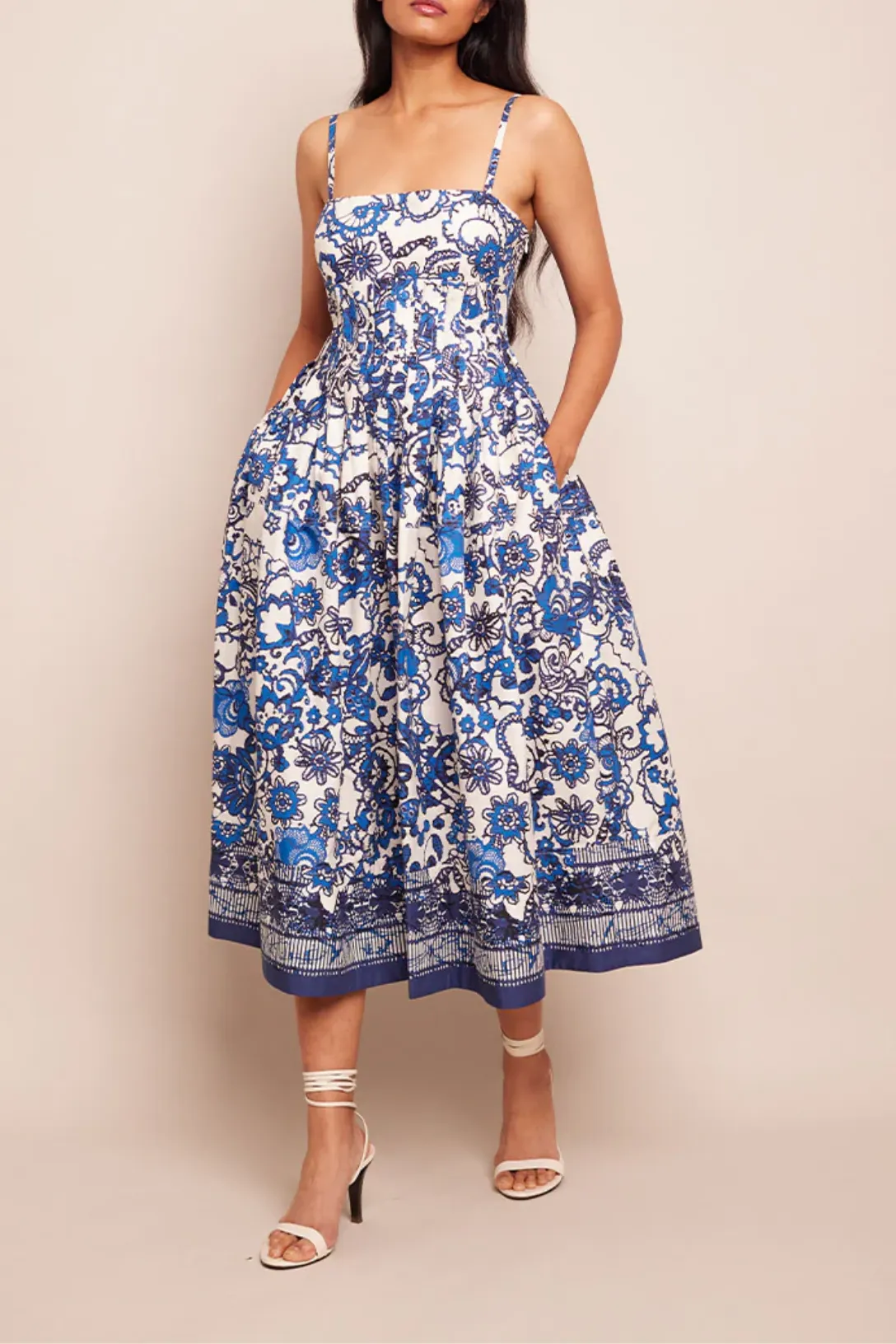 Sea Island Midi Dress | Dentelle Blue