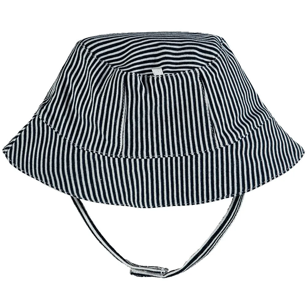 Selwyn Navy Striped Fishermans Hat