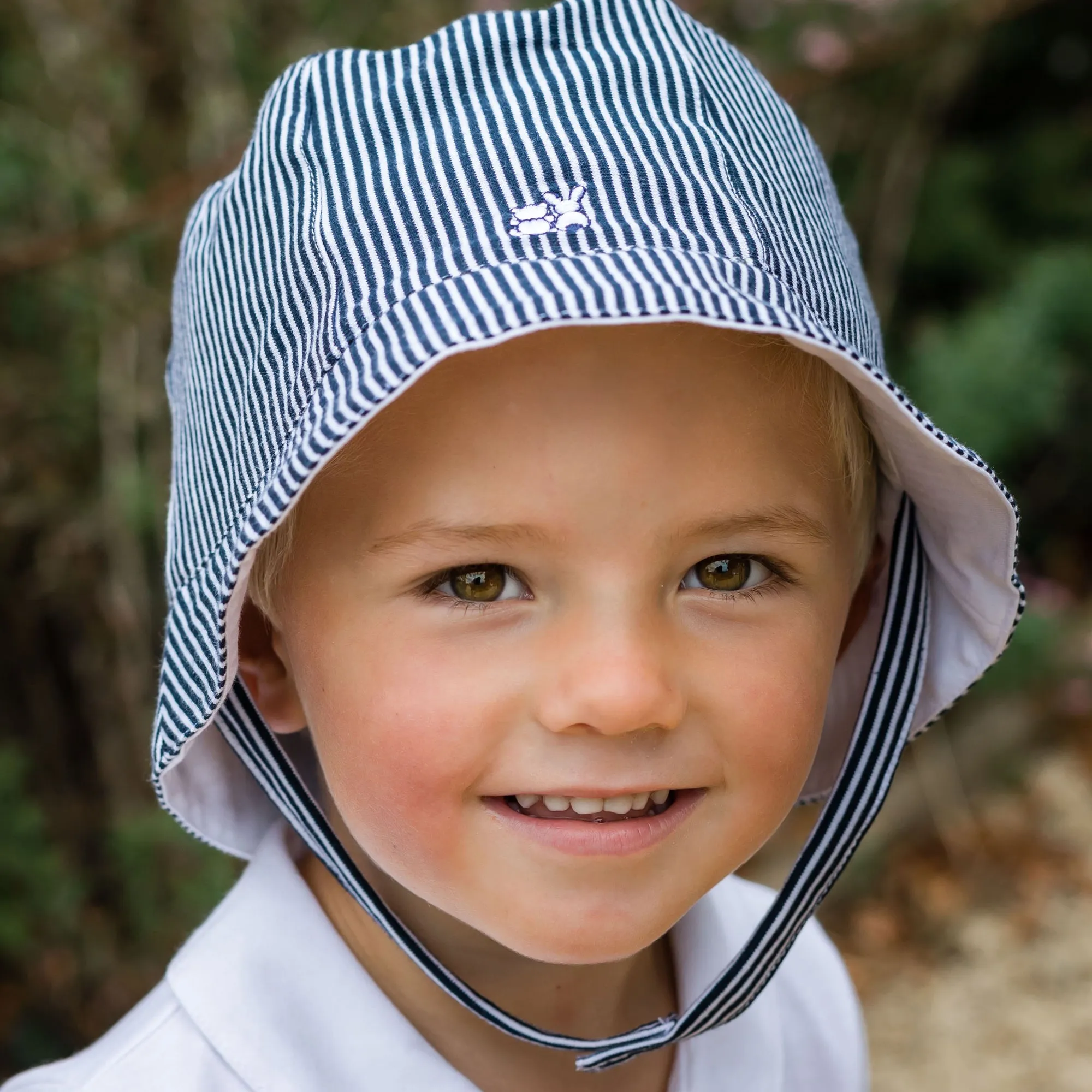 Selwyn Navy Striped Fishermans Hat