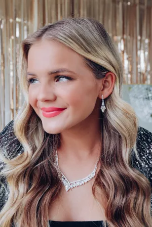 Shine Bright Necklace Set - Silver