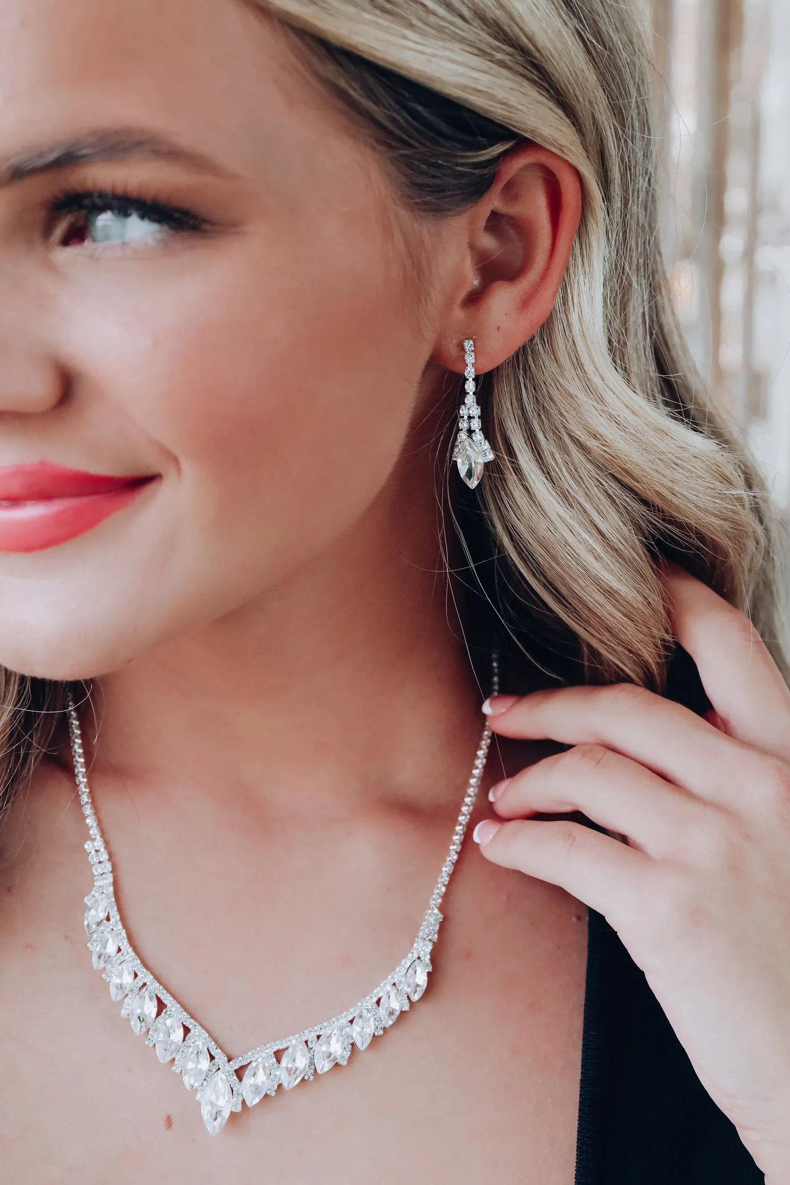 Shine Bright Necklace Set - Silver