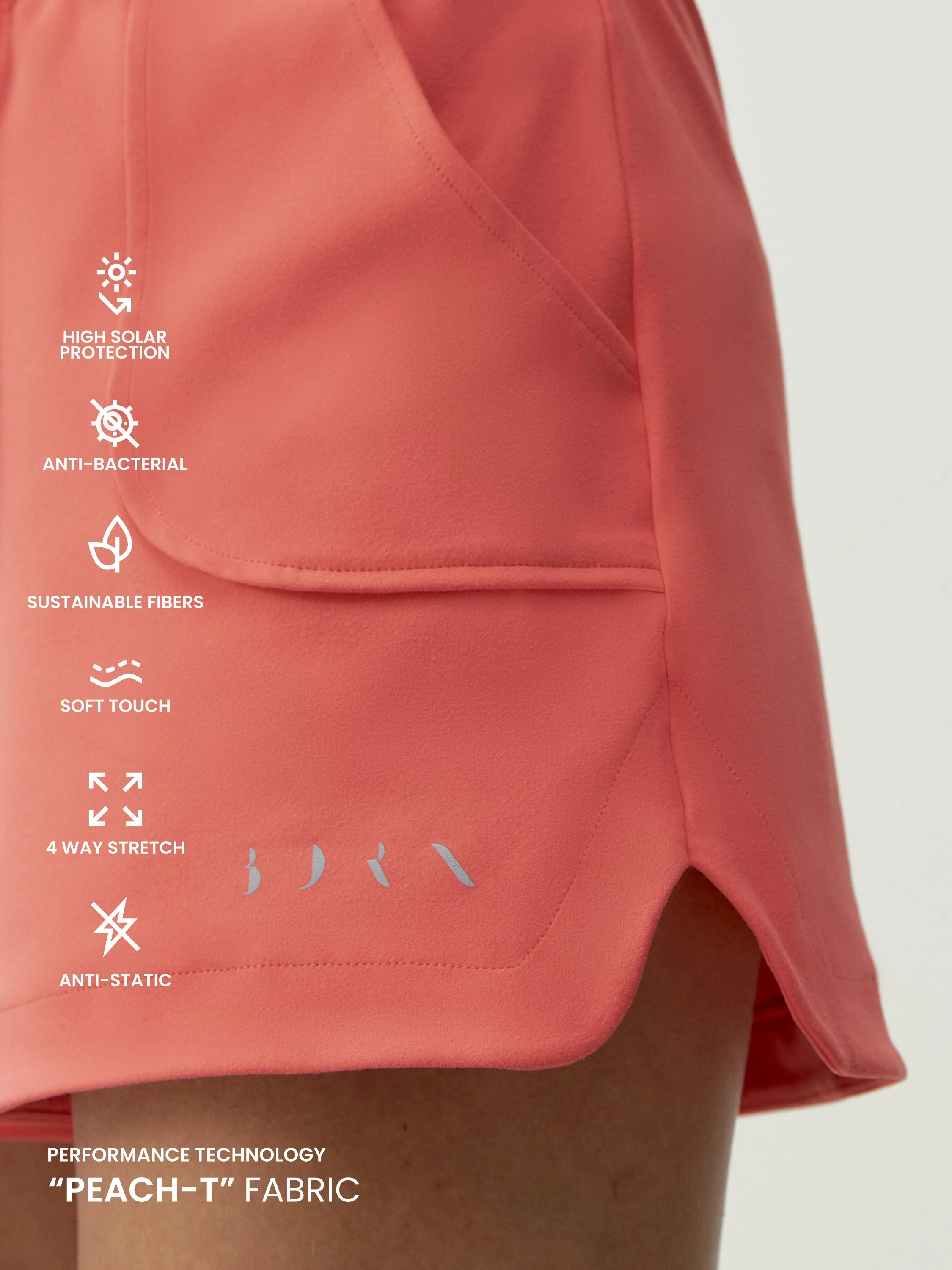 Short Abbie Coral Bright