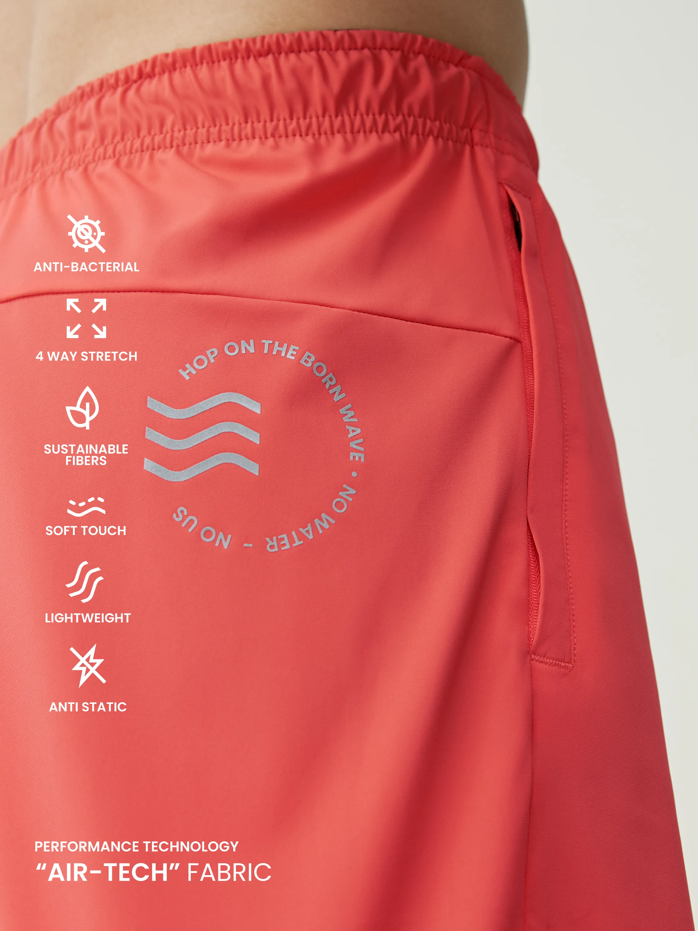 Short Orinoco Coral Bright