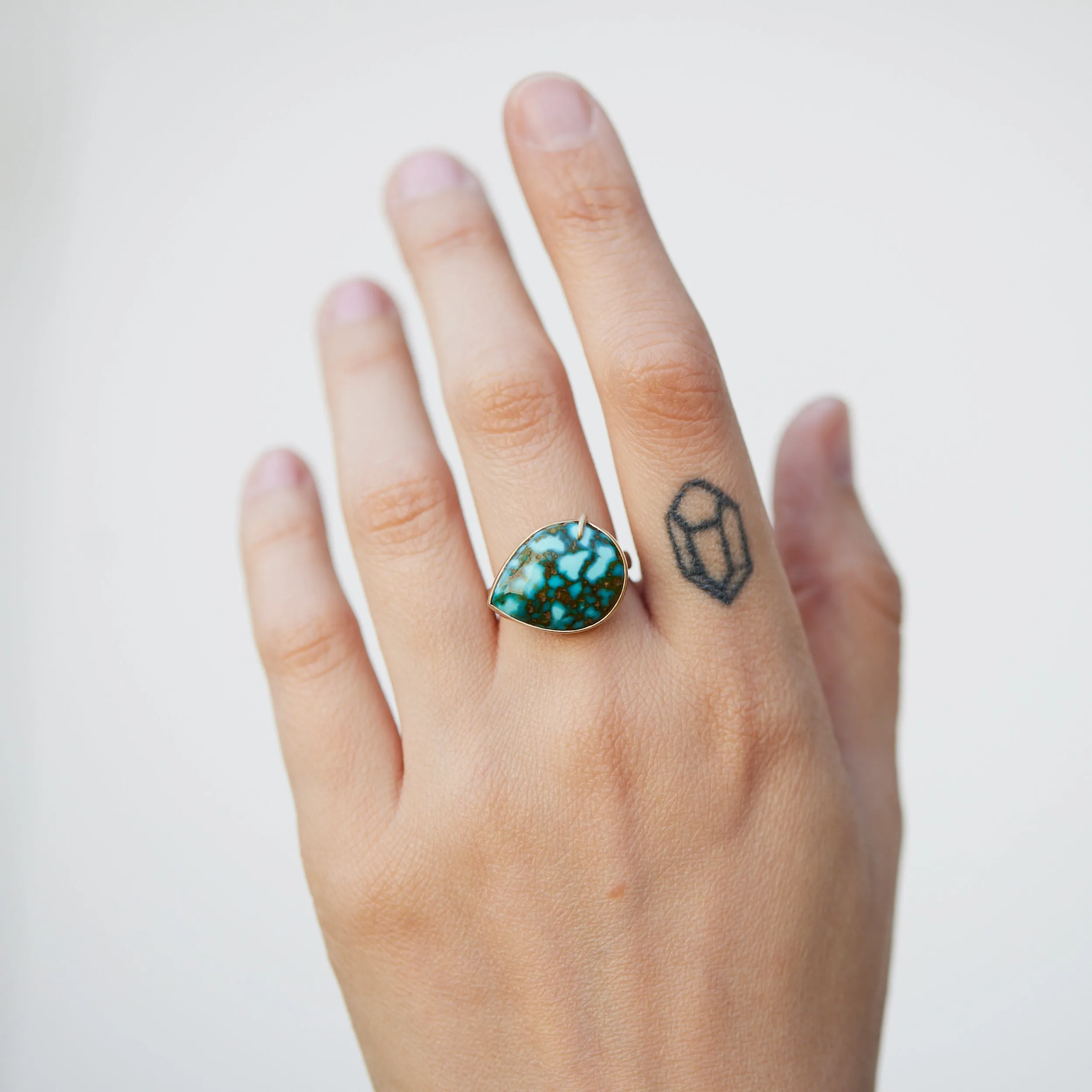 Siargao Sea Kingman Turquoise Vanity Ring