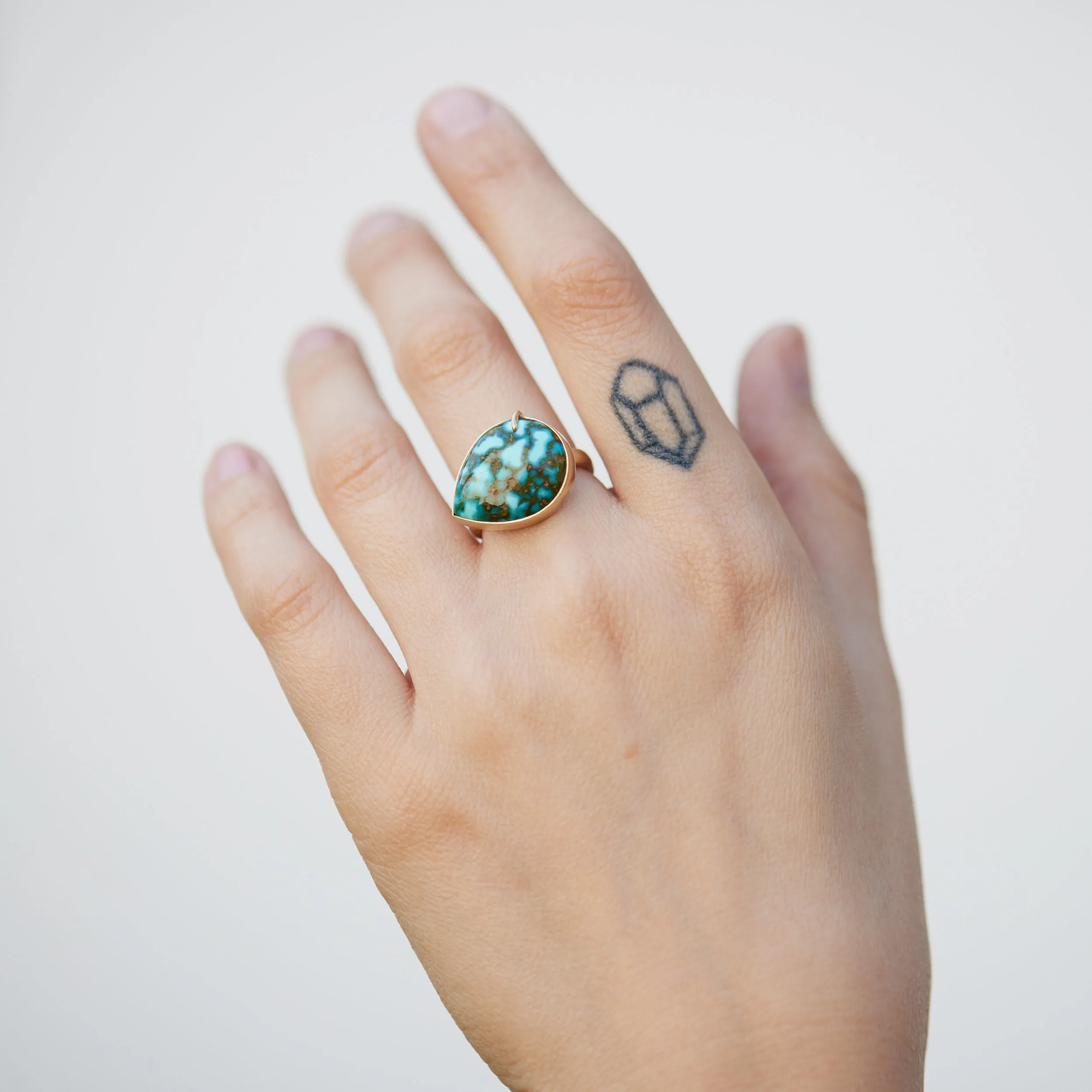 Siargao Sea Kingman Turquoise Vanity Ring