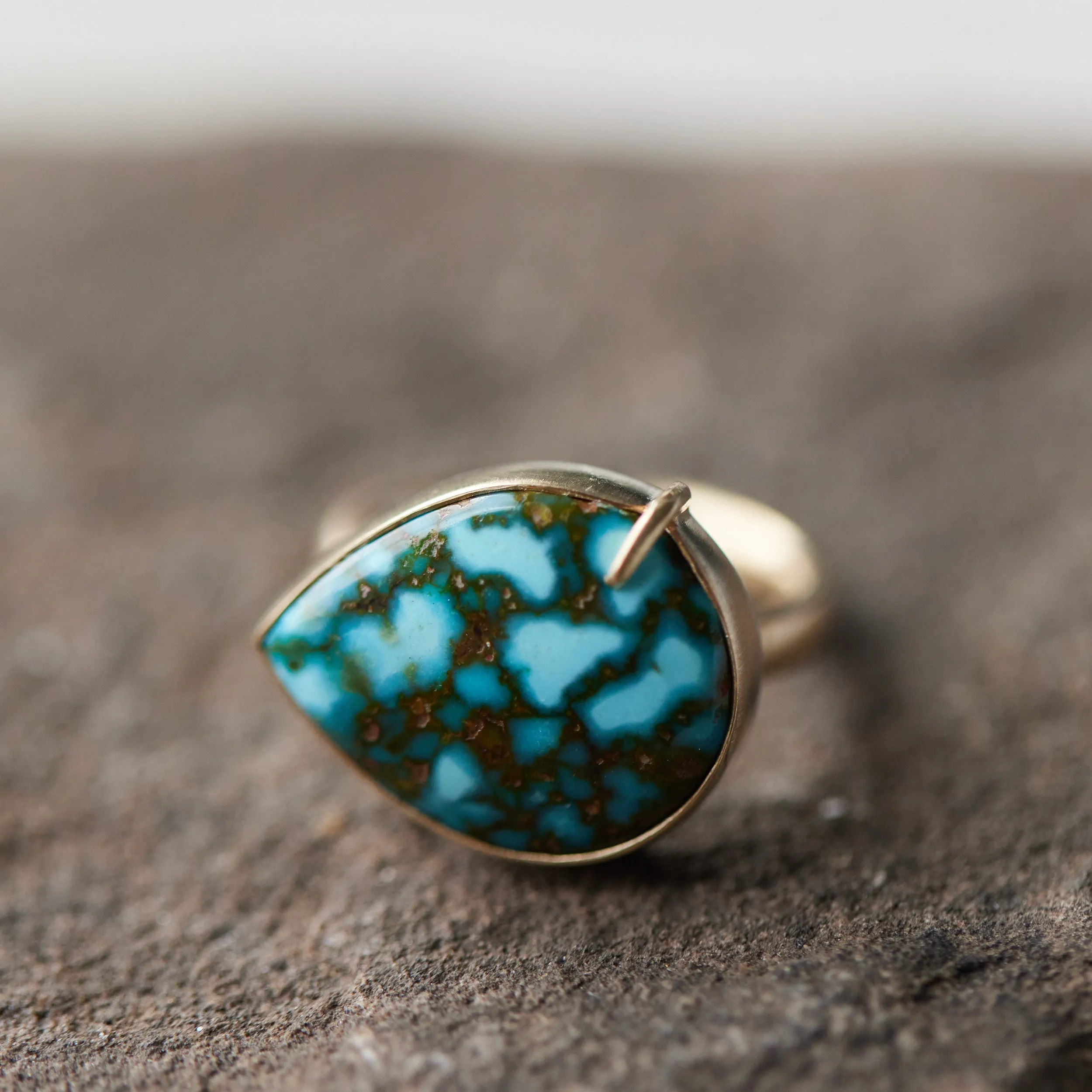 Siargao Sea Kingman Turquoise Vanity Ring