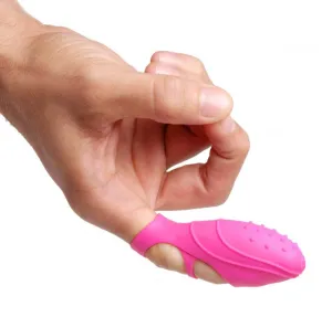 Silicone G-Spot Finger Vibe Pink