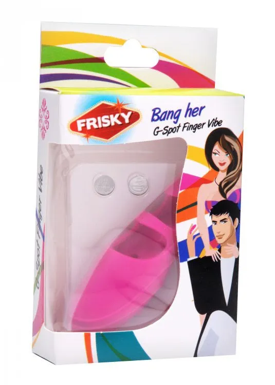 Silicone G-Spot Finger Vibe Pink