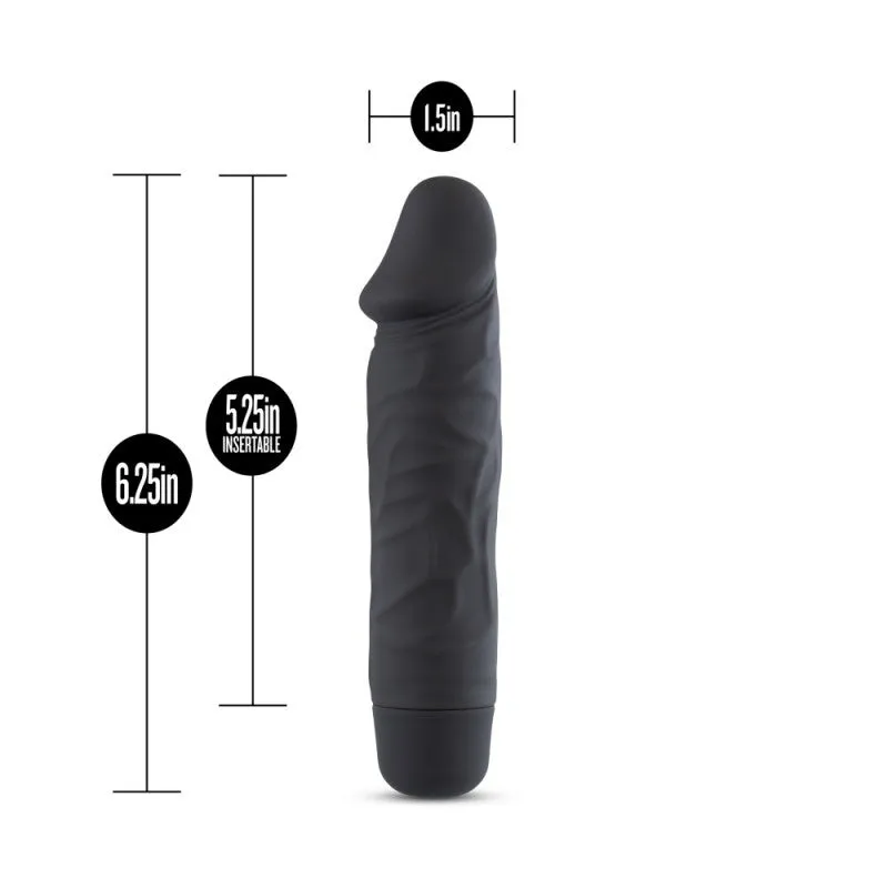 Silicone Willy's - Maverick - 6.25 Inch Vibrating Dildo - Black
