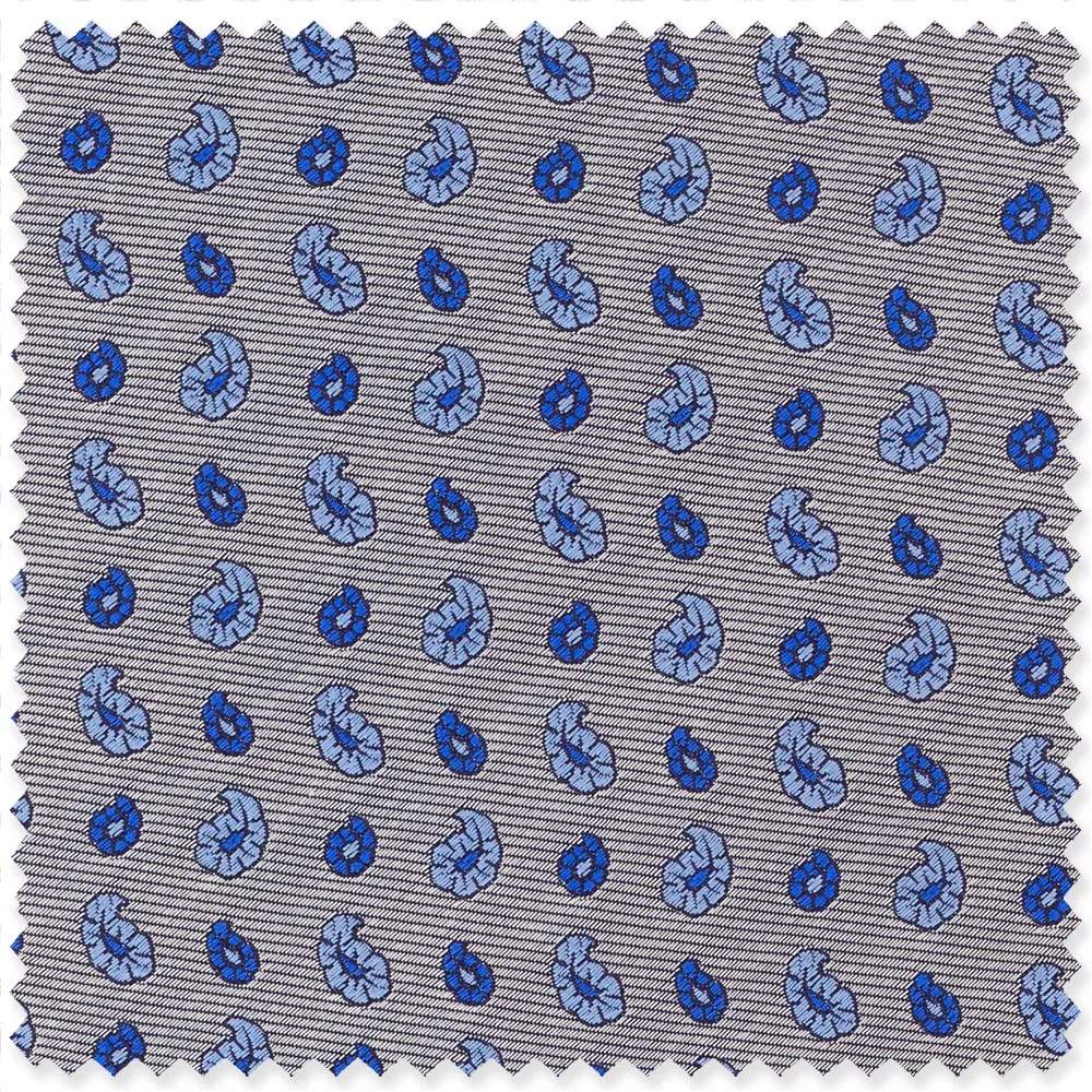 Silver Neat Paisley