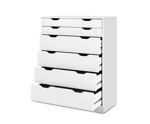 Six Chest of Drawers Neat White
