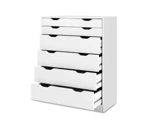 Six Chest of Drawers Neat White