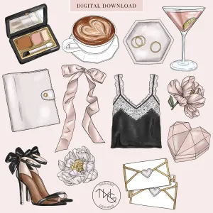 So Lovely Clipart   Pattern Bundle
