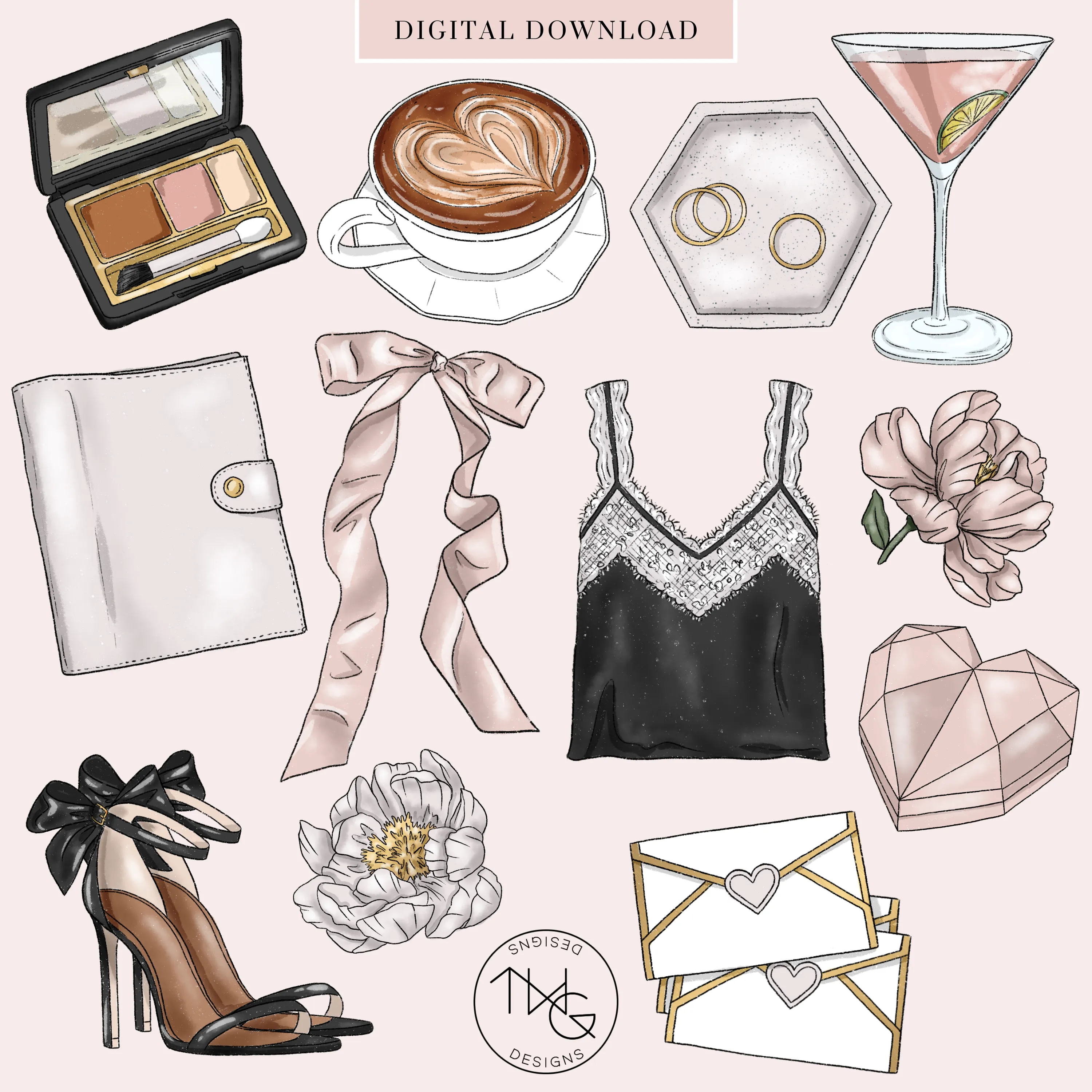 So Lovely Clipart   Pattern Bundle